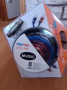 Kablovi za pojacalo i vufer do 1500W komplet Pervoi CTC793