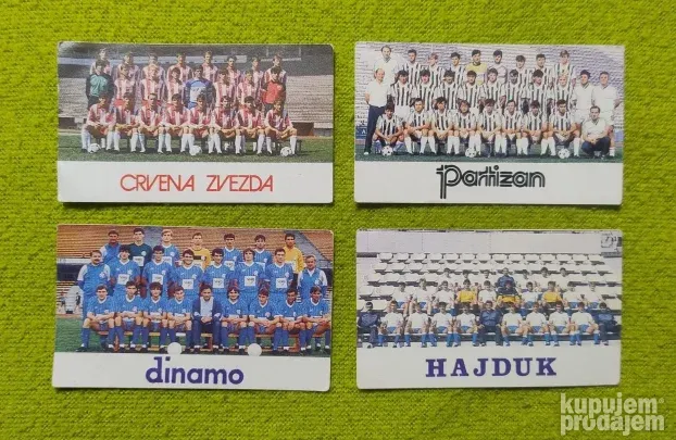 Slicice -  Partizan,Crvena zvezda,Hajduk i Dinamo