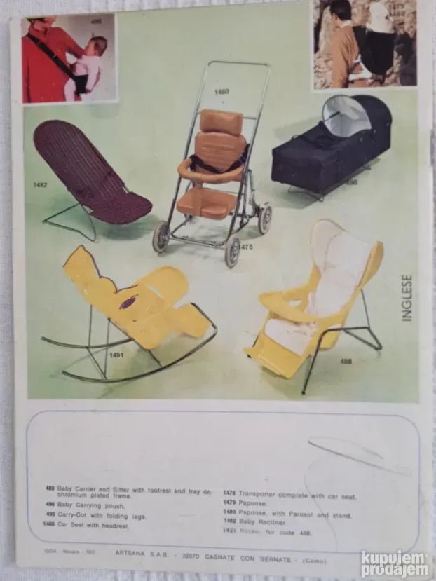 Chicco stari katalog iz 1971.g.