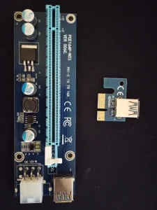 PCI-E Riser 1x to 16x VER 006c - Novo