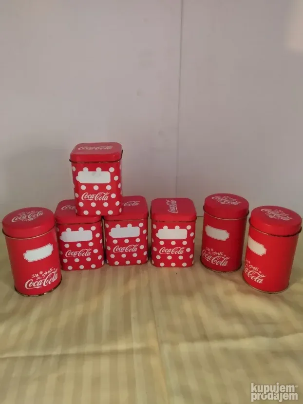 Limene kutije Coca Cola 7 komada