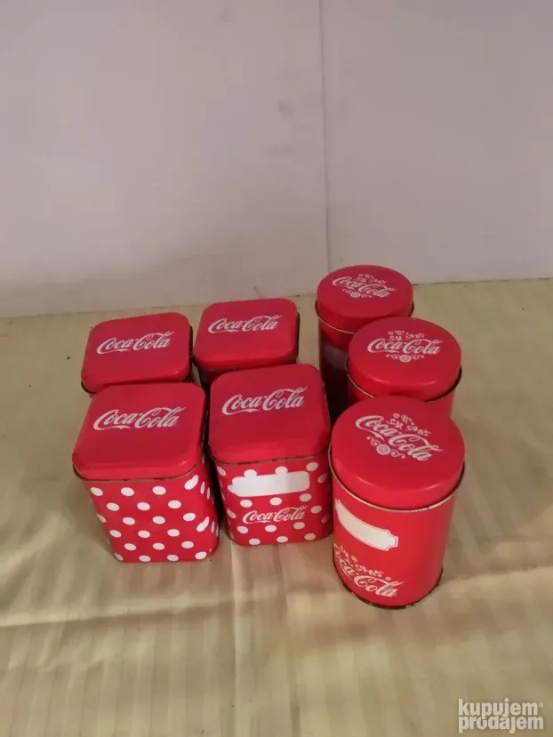 Limene kutije Coca Cola 7 komada