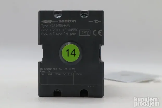 Santon X75 16R6H AV Kema Keur Prekidač NOV