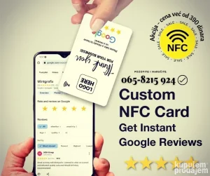 Hit NFC Vizit Karte/Stalci/Nalepnice Google Recenzije = 390