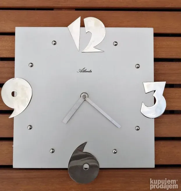 ATLANTA Vintage METALni zidni sat NEMAČKA