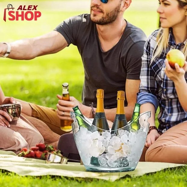 Velika providna akril kibla za led i pića