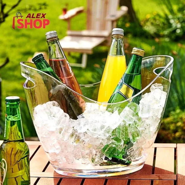 Velika providna akril kibla za led i pića