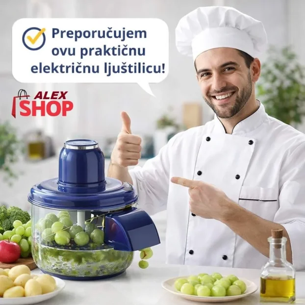Električna ljuštilica voća i povrća automatska i brza