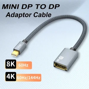 MDP Mini Displayport na DP ženski 8K 60Hz 4K 120Hz kablić