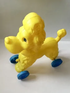 Mehanotehnika velika zuta pudla na tockove kao nova RETKO