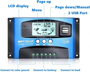 MPPT Solarni kontroler punjenja 12/24 30A-60A 100A  MPPT