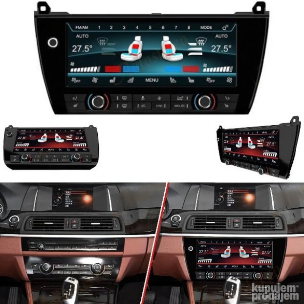 Digitalni AC klima panel BMW 5 F10 F11 GT F07