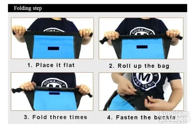 Vodootporna torba 25L ranac vodu camac kajak planinarenje c