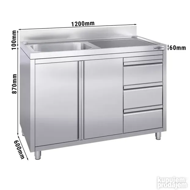 Ormar za sudoperu - 1200x600mm