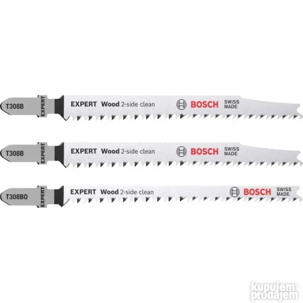 Bosch 3-delni komplet EXPERT Wood 2-side clean listova ubodn
