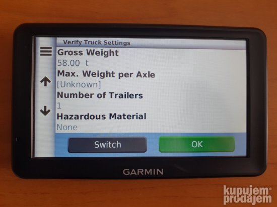Garmin Dezl 760 kamionska navigacija lifetime update