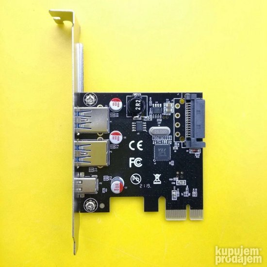 PCI-E x1 kartica sa 2x USB 3.0, 1x USB-C portovima pcie usbc