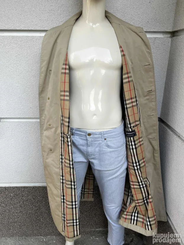 BURBERRY Muski mantil Trench kaput ORIGINAL Vel 56 Reg