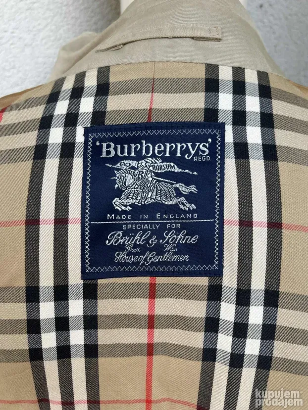 BURBERRY Muski mantil Trench kaput ORIGINAL Vel 56 Reg