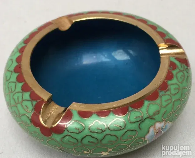 Stara Kloazon pepeljara, zelena, Nekoriscena