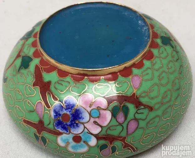 Stara Kloazon pepeljara, zelena, Nekoriscena