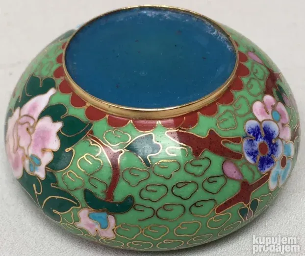 Stara Kloazon pepeljara, zelena, Nekoriscena