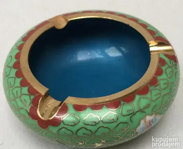 Stara Kloazon pepeljara, zelena, Nekoriscena