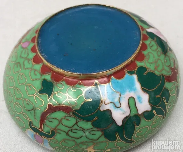 Stara Kloazon pepeljara, zelena, Nekoriscena