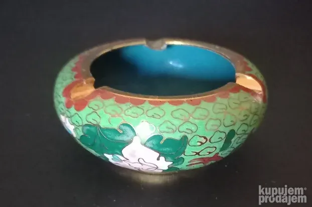 Stara Kloazon pepeljara, zelena, Nekoriscena