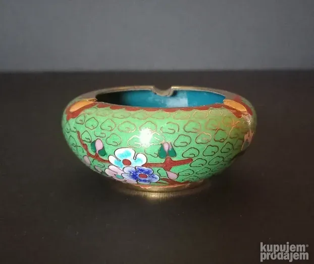 Stara Kloazon pepeljara, zelena, Nekoriscena