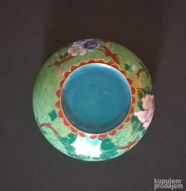 Stara Kloazon pepeljara, zelena, Nekoriscena