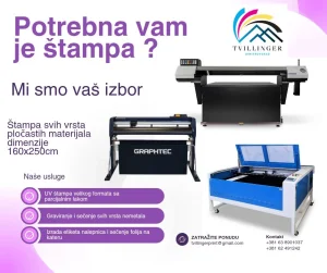 UV Štampa pločastih materijala velikih dimenzija