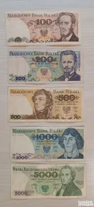 Poljska lot - 5 novcanica
