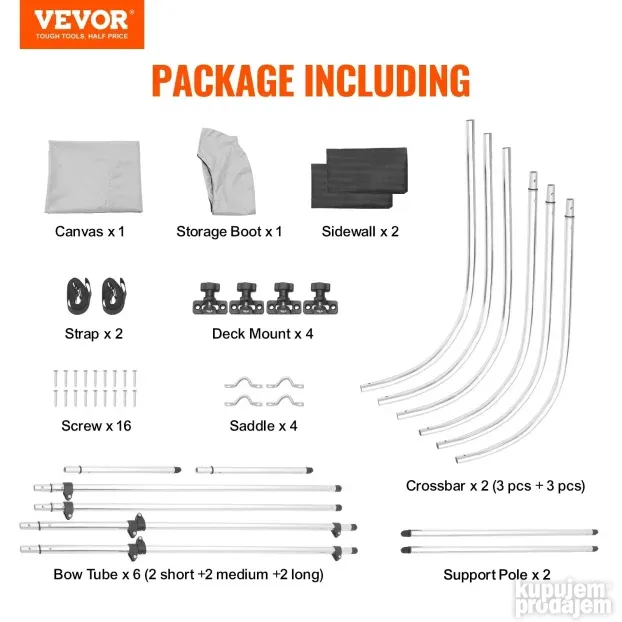 Tenda za camac  155-167cm