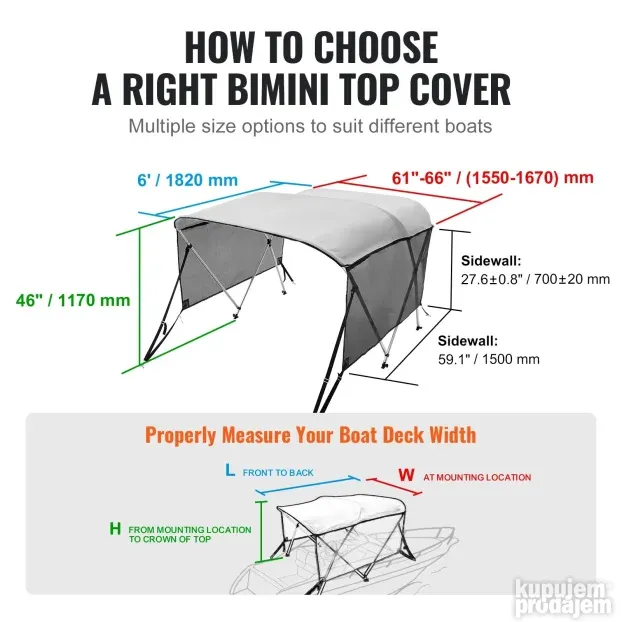 Tenda za camac  155-167cm