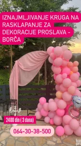 Metalni krug - stalak za balone (Obruč) iznajmljivanje