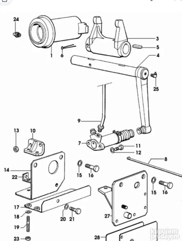 Cilindar kvacila Same Deutz Hurlimann Lamborghini