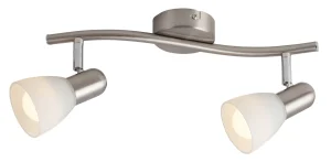 Soma spot E14 2x40W Plafonska lampa opal