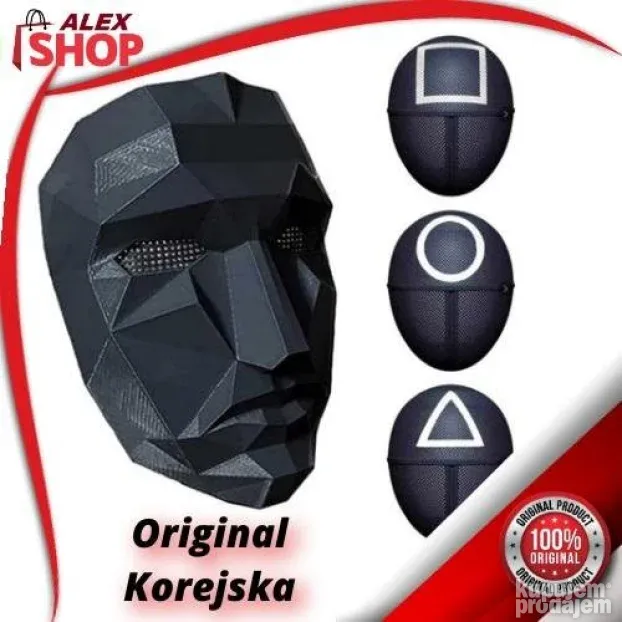 Squid Game maske 4 modela ORIGINAL Korejske