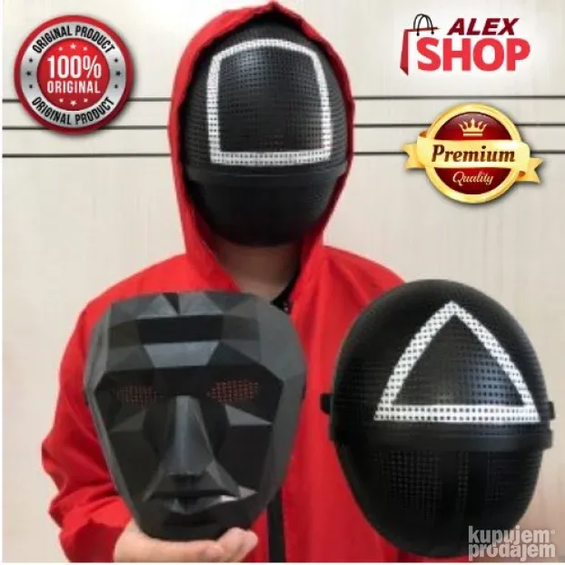 Squid Game maske 4 modela ORIGINAL Korejske