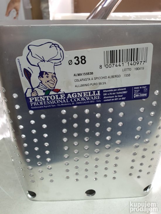 Aluminijumska Cediljka sa ruckom Profi Pantole Agnelli