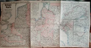 Kriegs-Karte, westl. Kriegsschauplatz, 1916