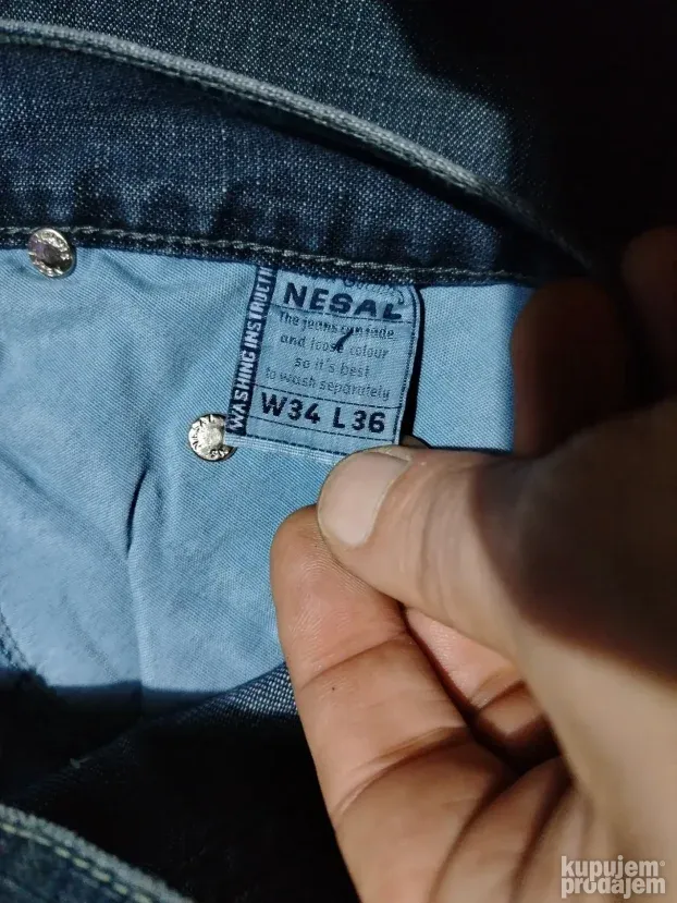 NESAL Jeans W34 L36 / Novo!