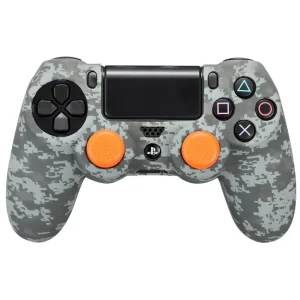 FR TEC Silicon case + thumb non slip PS4 camouflage grey