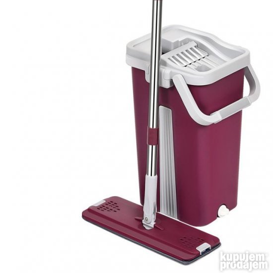 Flat Mop - Čarobni DŽOGER Za Čišćenje PODOVA Sa KANTOM