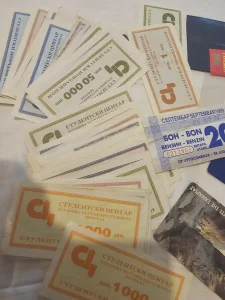 Studentski bonovi,bon za gorivo..