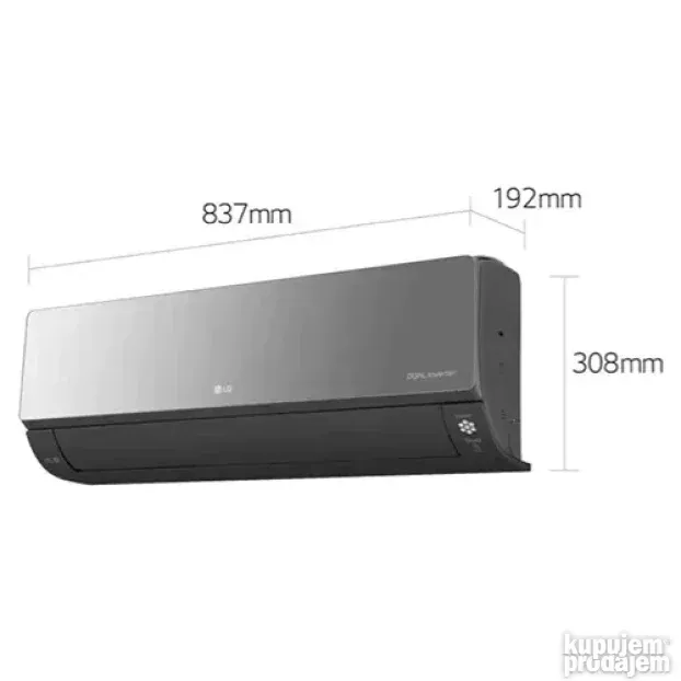 Klima uredjaj LG MIRROR BLACK AC09BH 9000BTU INVERTER 037504