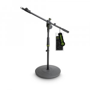 Kratki mikrofonski podni stalak sa okruglom bazom