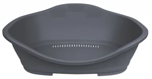 Plastični krevet za pse sivi XL