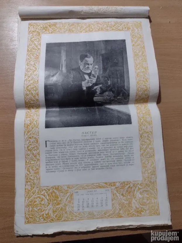 Stari kalendar heroji celoga sveta 1928g